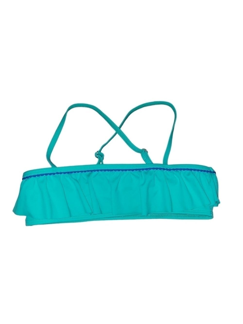 Lands' End Girls Teal Bikini Top Size 14